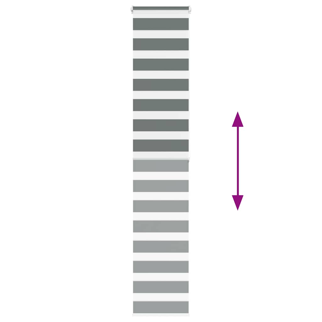 zebrafüggönnyel sötét szürke szövetszélesség 40,9 cm poliészter