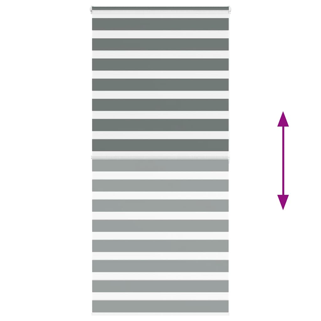 zebrafüggönnyel sötét szürke szövetszélesség 95,9 cm poliészter