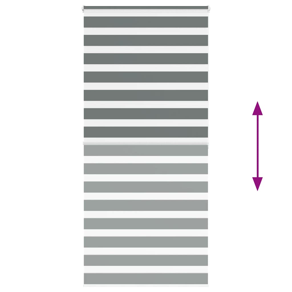 zebrafüggönnyel sötét szürke szövetszélesség 110,9cm poliészter