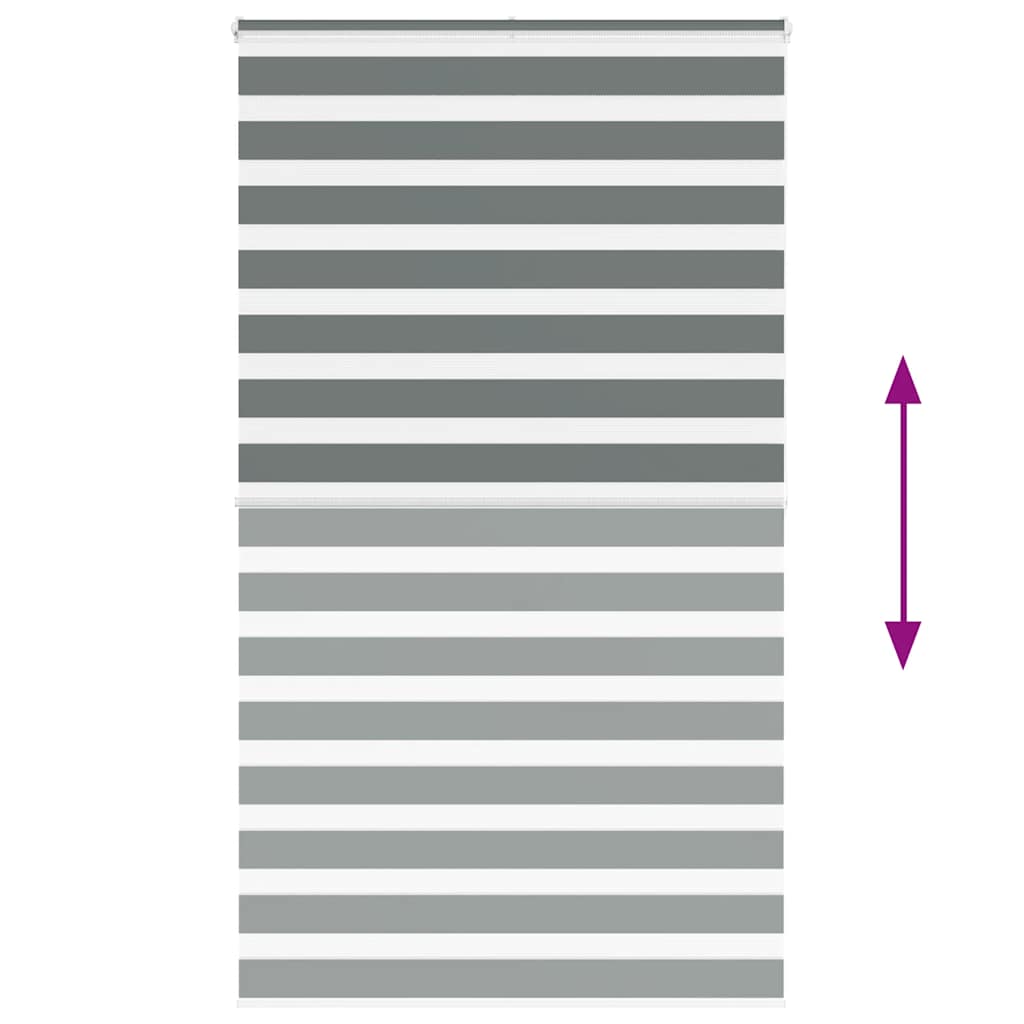 zebrafüggönnyel sötét szürke szövetszélesség 125,9cm poliészter