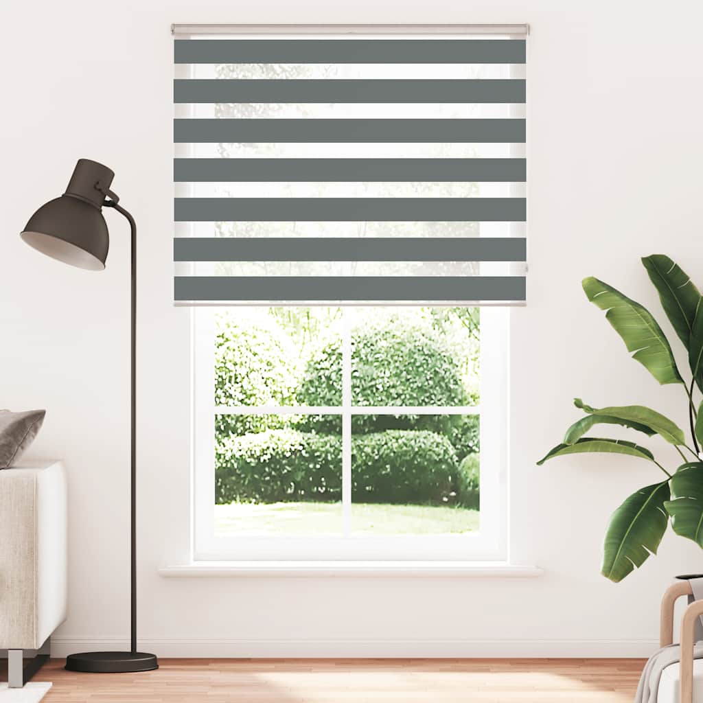 zebrafüggönnyel sötét szürke szövetszélesség 145,9cm poliészter