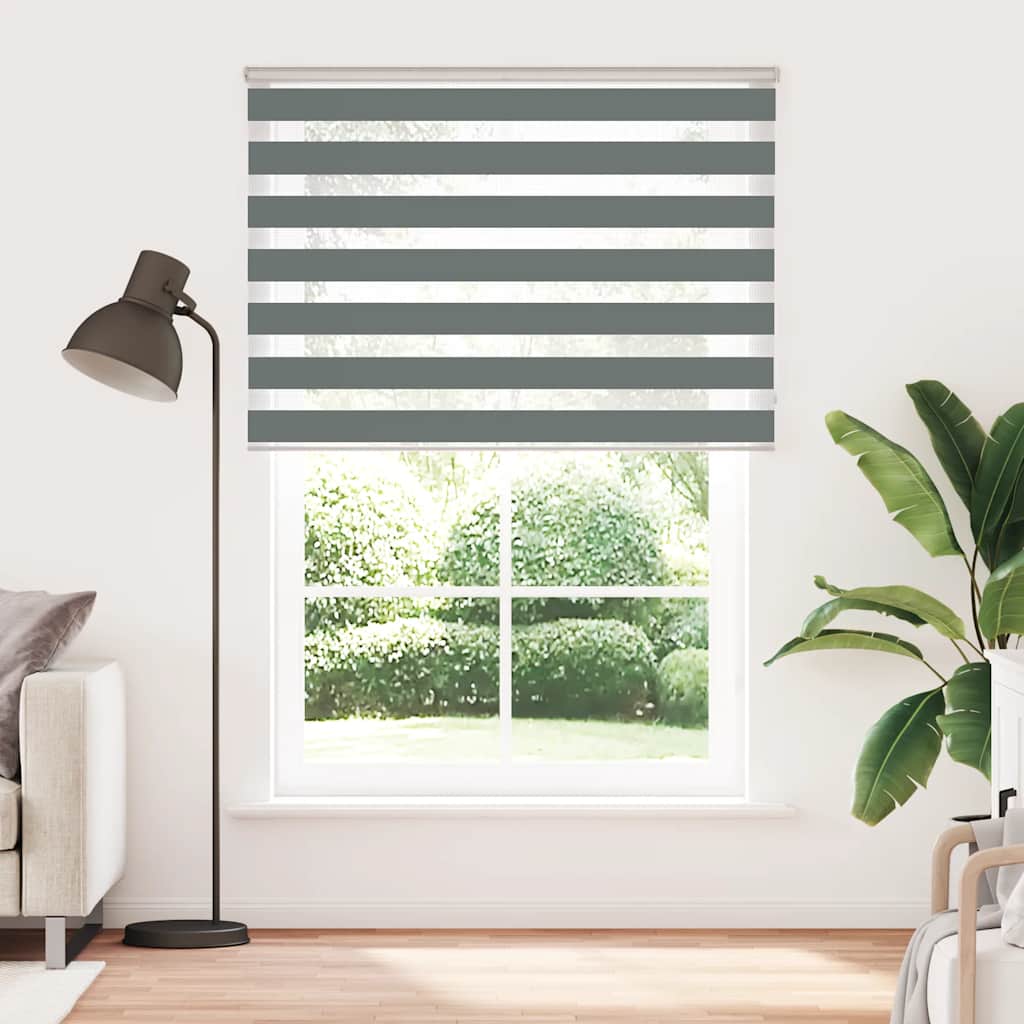 zebrafüggönnyel sötét szürke szövetszélesség 150,9cm poliészter
