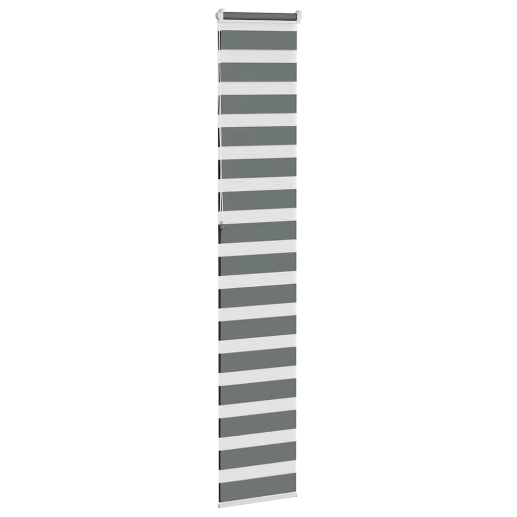 zebrafüggönnyel sötét szürke szövetszélesség 35,9 cm poliészter