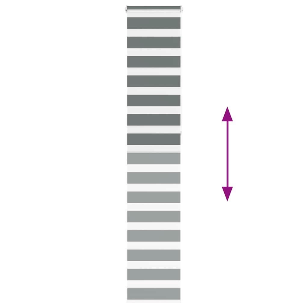 zebrafüggönnyel sötét szürke szövetszélesség 35,9 cm poliészter