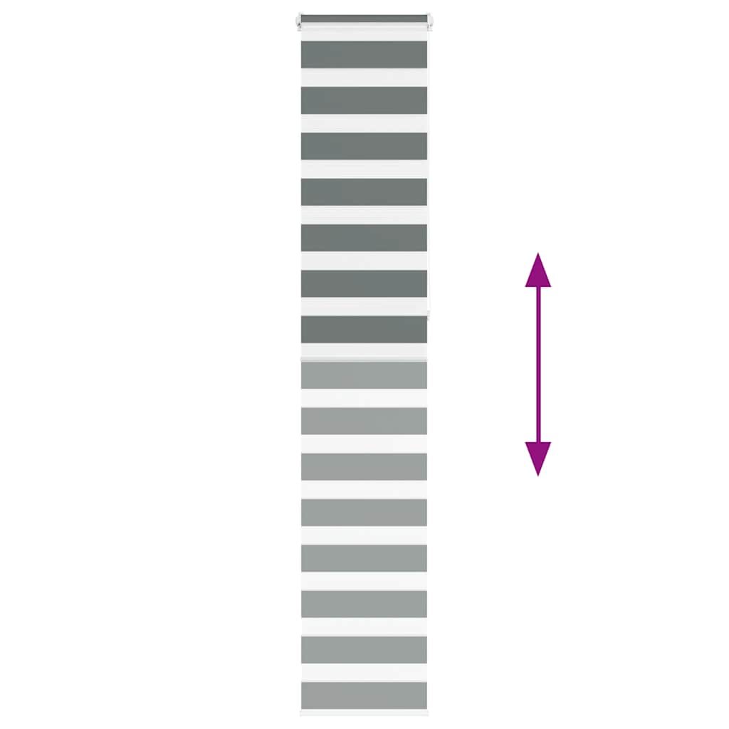 zebrafüggönnyel sötét szürke szövetszélesség 40,9 cm poliészter