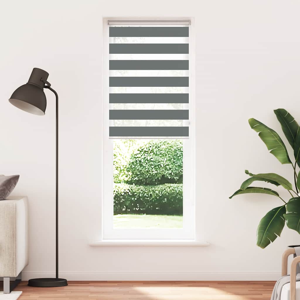 zebrafüggönnyel sötét szürke szövetszélesség 70,9 cm poliészter