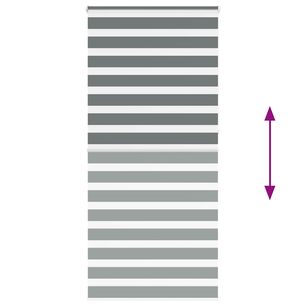 zebrafüggönnyel sötét szürke szövetszélesség 95,9 cm poliészter