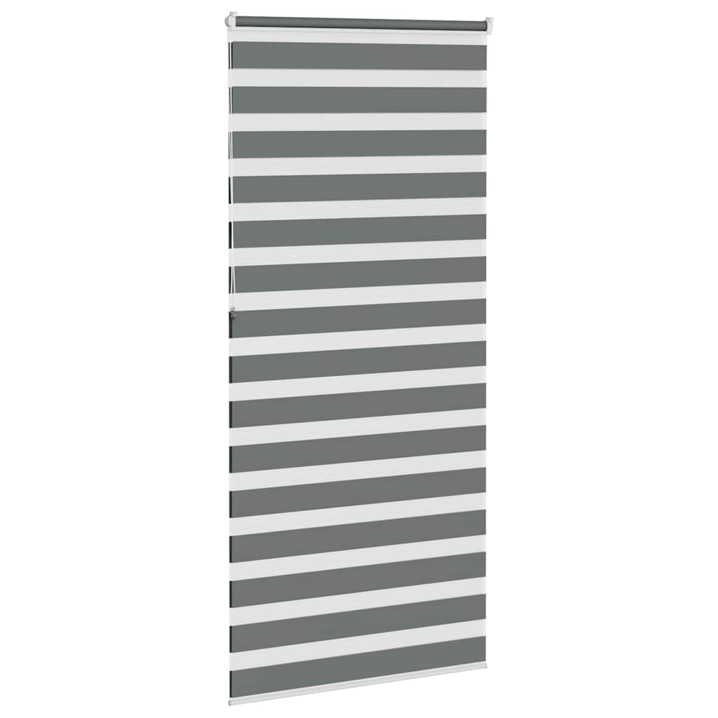 zebrafüggönnyel sötét szürke szövetszélesség 105,9cm poliészter