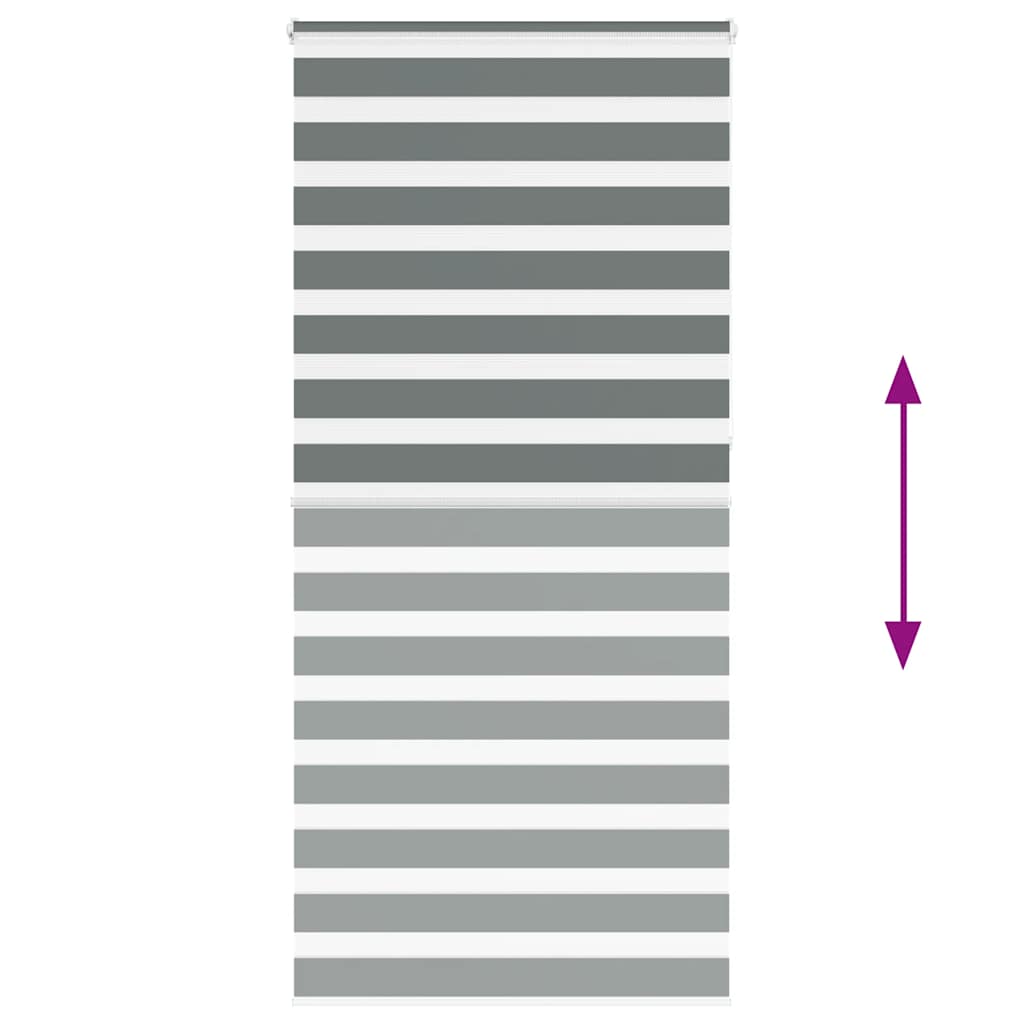 zebrafüggönnyel sötét szürke szövetszélesség 110,9cm poliészter
