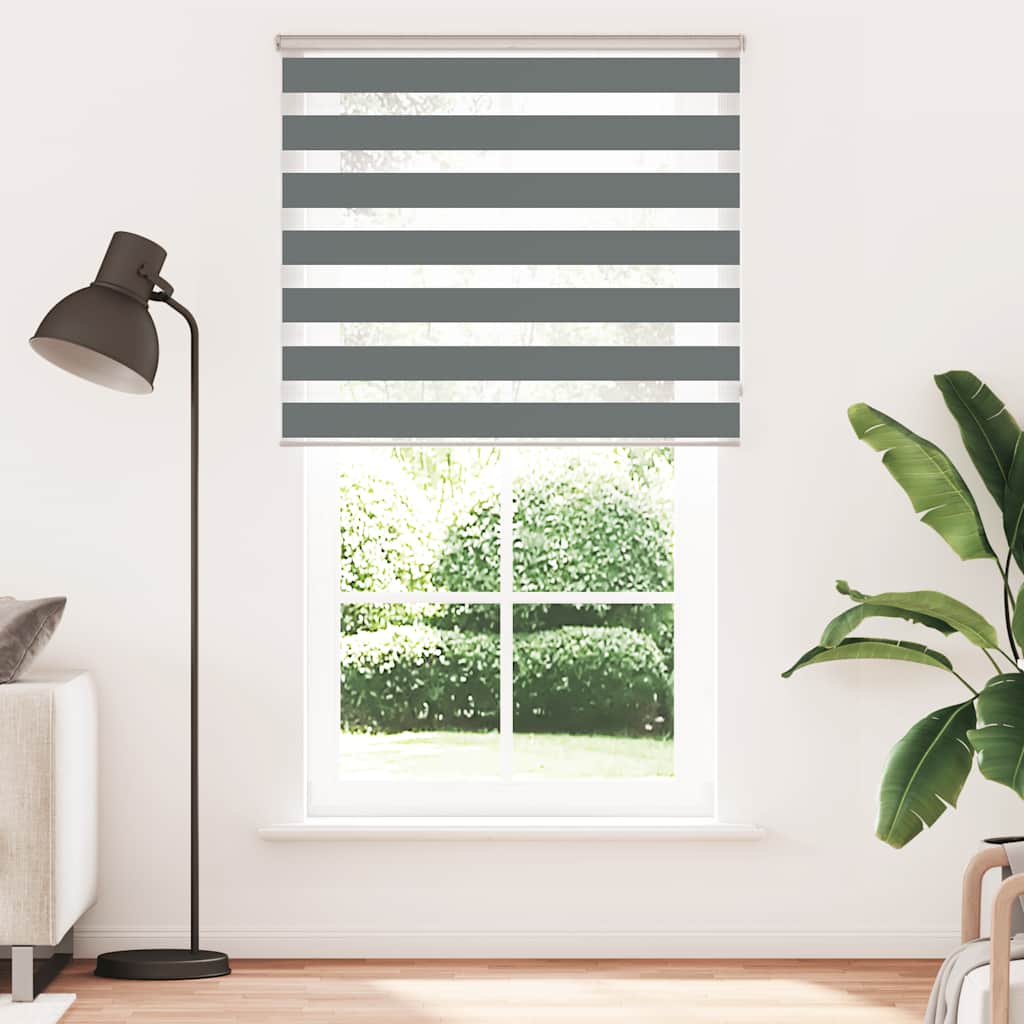 zebrafüggönnyel sötét szürke szövetszélesség 115,9cm poliészter