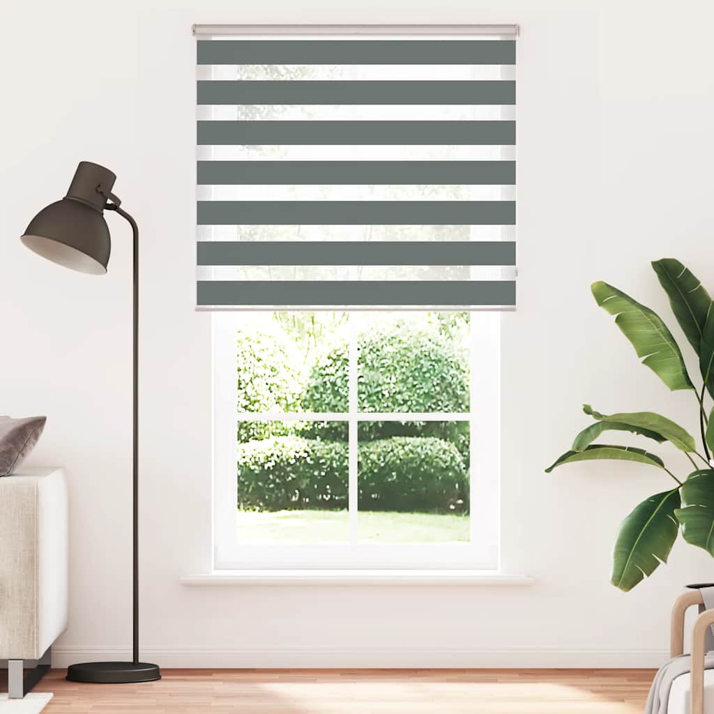 zebrafüggönnyel sötét szürke szövetszélesség 120,9cm poliészter