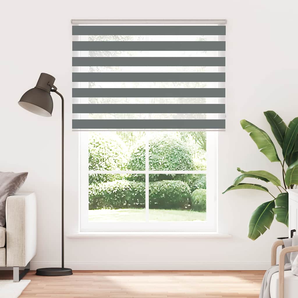 zebrafüggönnyel sötét szürke szövetszélesség 150,9cm poliészter