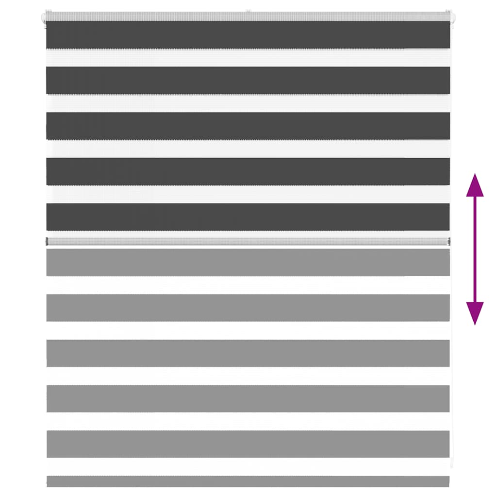 zebrafüggönnyel fekete szövetszélesség 120,9 cm poliészter