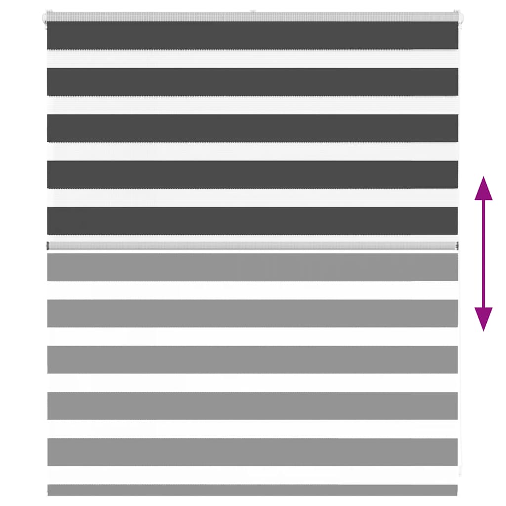 zebrafüggönnyel fekete szövetszélesség 130,9 cm poliészter