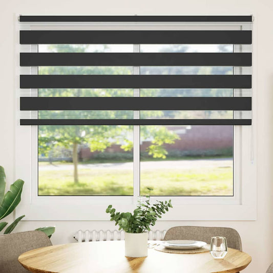 zebrafüggönnyel fekete szövetszélesség 150,9 cm poliészter