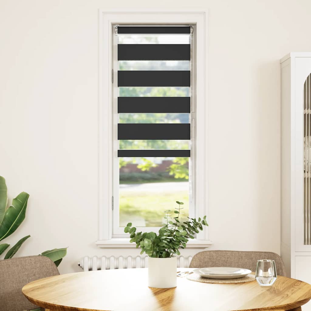 zebrafüggönnyel fekete szövetszélesség 40,9 cm poliészter