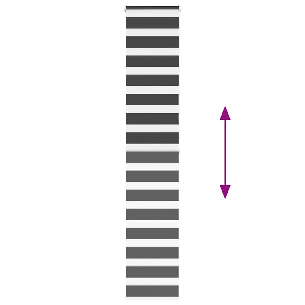 zebrafüggönnyel fekete szövetszélesség 45,9 cm poliészter