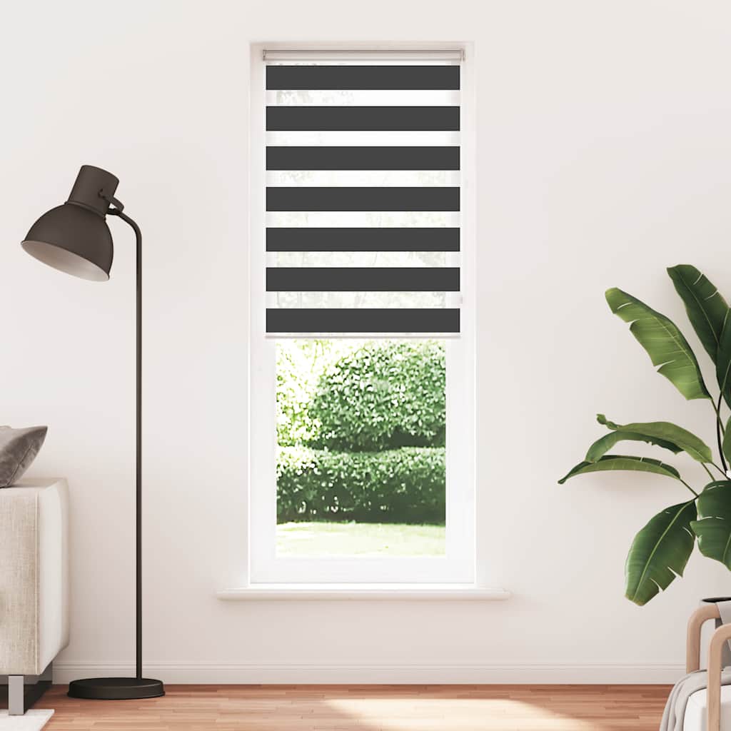zebrafüggönnyel fekete szövetszélesség 75,9 cm poliészter