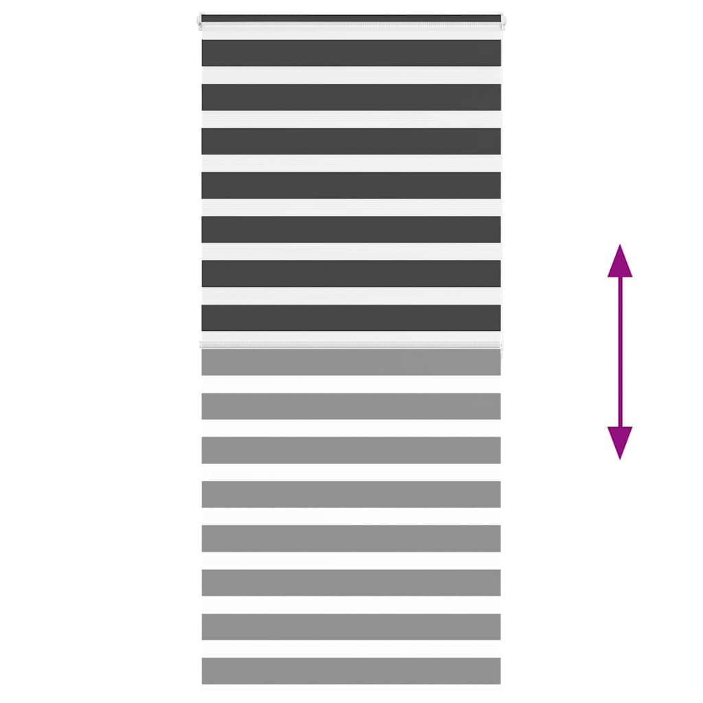 zebrafüggönnyel fekete szövetszélesség 90,9 cm poliészter