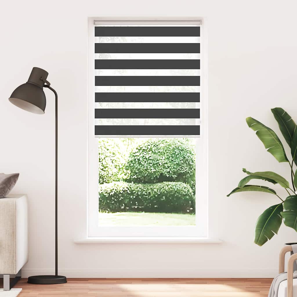 zebrafüggönnyel fekete szövetszélesség 95,9 cm poliészter