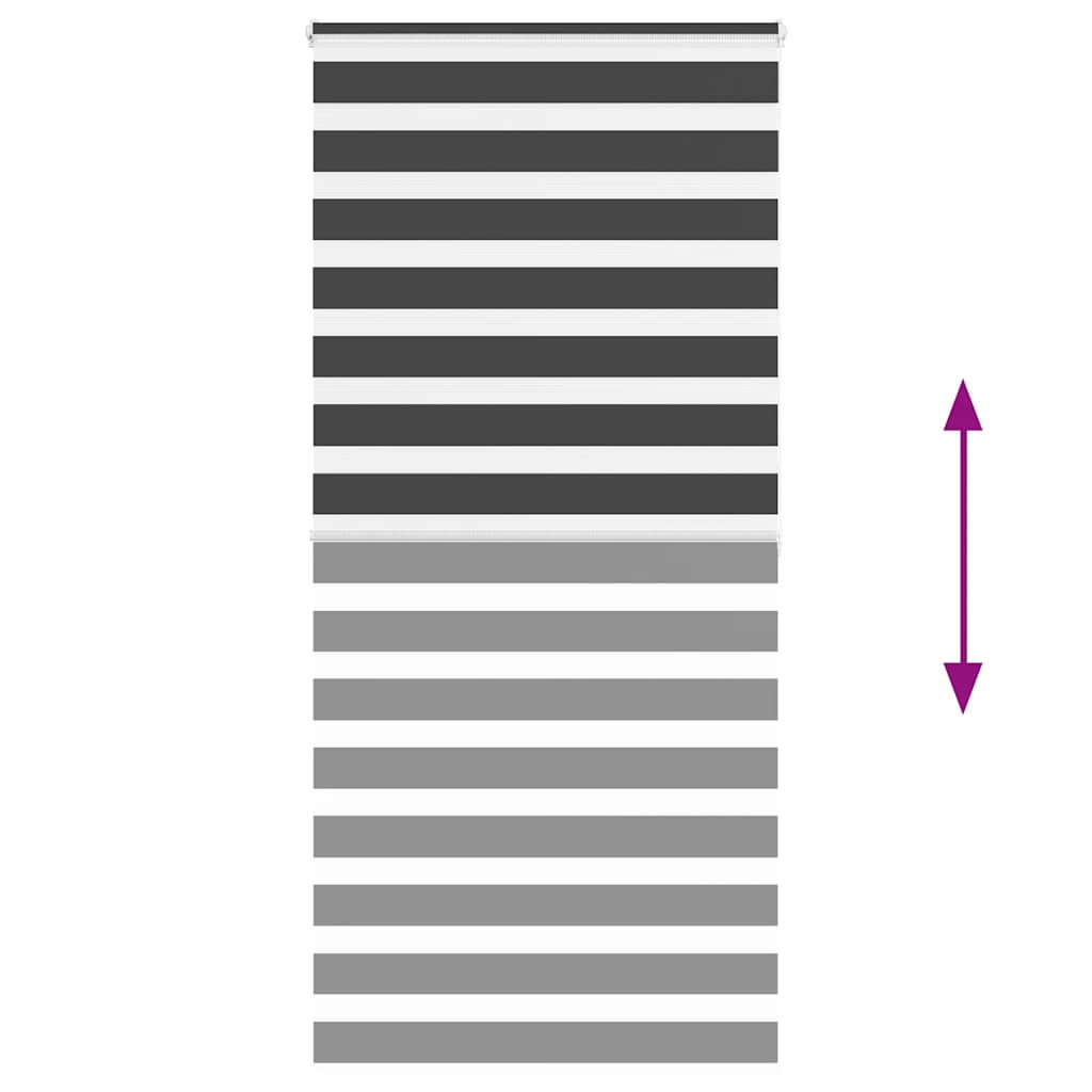 zebrafüggönnyel fekete szövetszélesség 95,9 cm poliészter