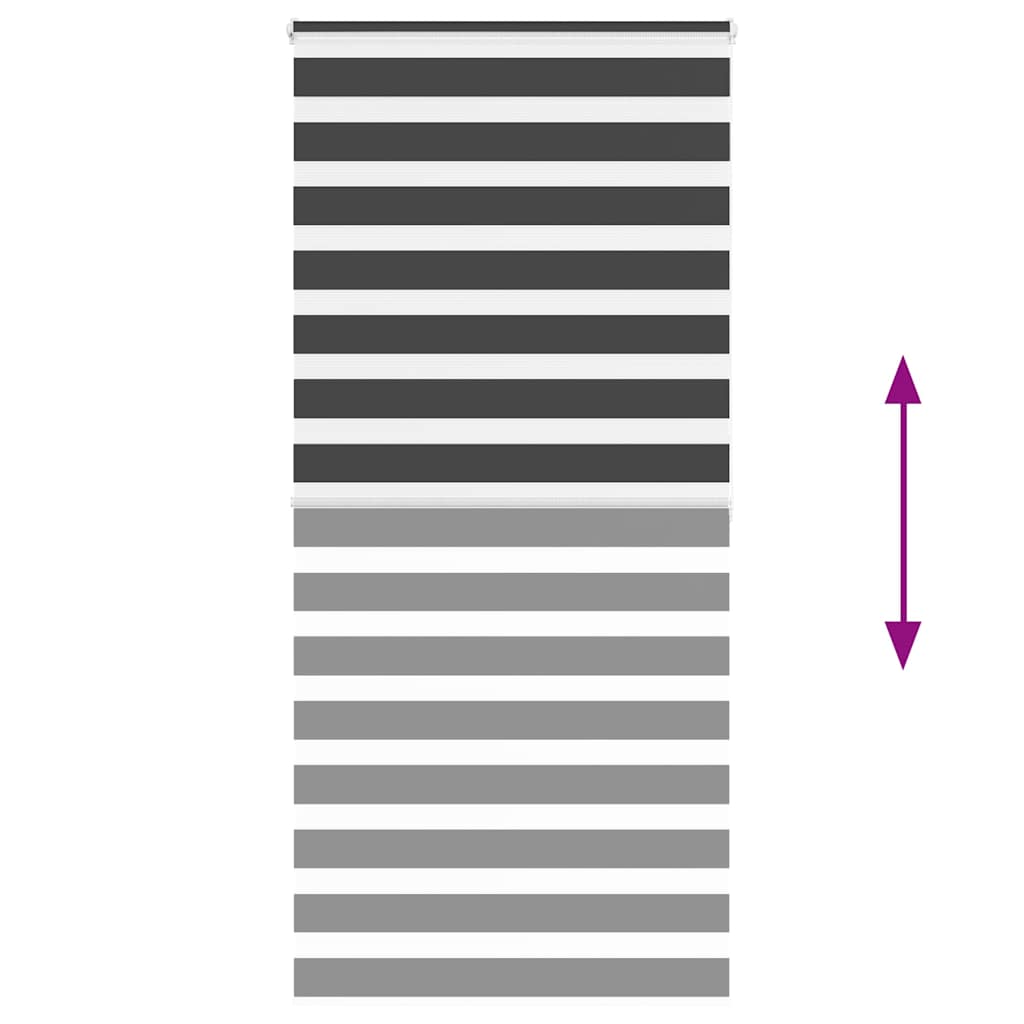 zebrafüggönnyel fekete szövetszélesség 105,9 cm poliészter