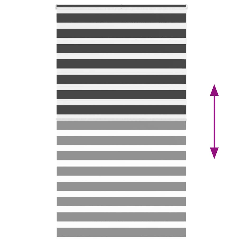 zebrafüggönnyel fekete szövetszélesség 125,9 cm poliészter