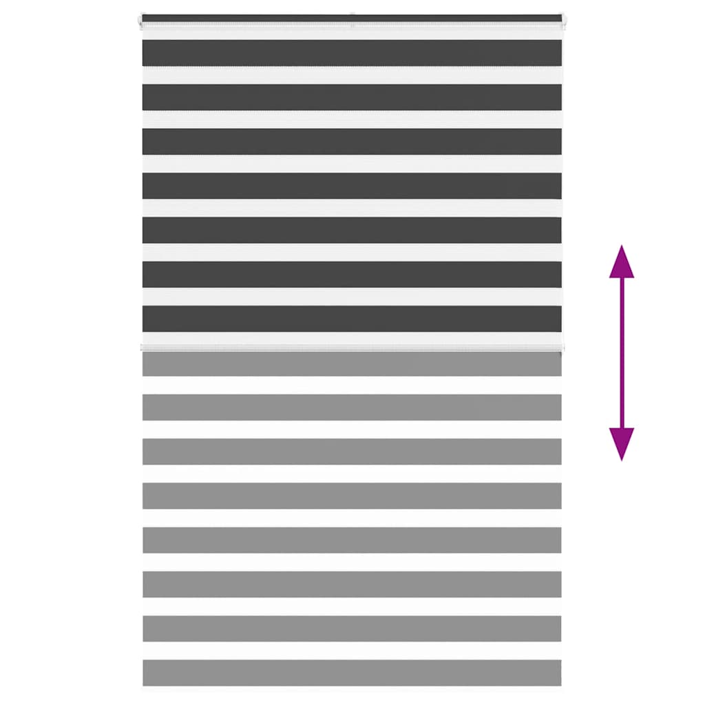 zebrafüggönnyel fekete szövetszélesség 135,9 cm poliészter