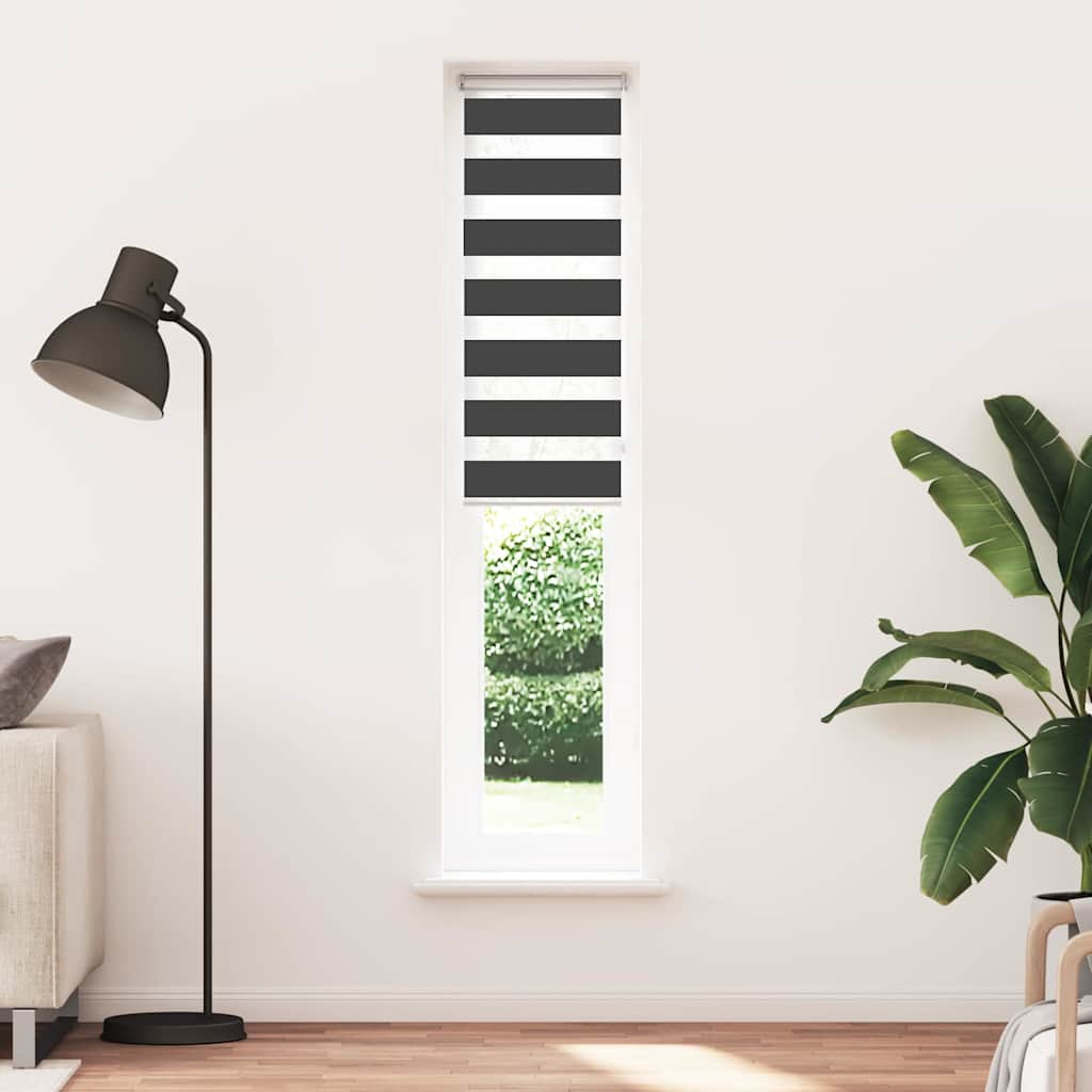 zebrafüggönnyel fekete szövetszélesség 40,9 cm poliészter