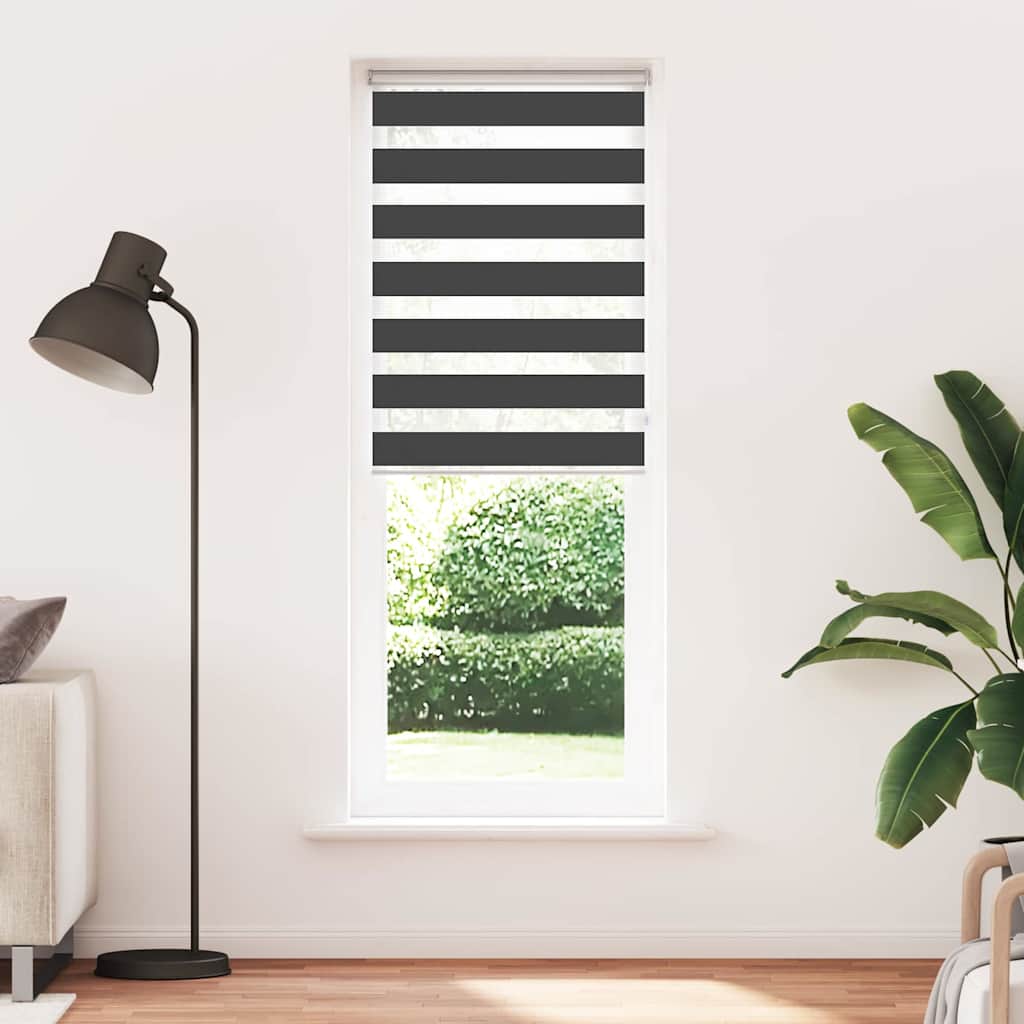 zebrafüggönnyel fekete szövetszélesség 80,9 cm poliészter