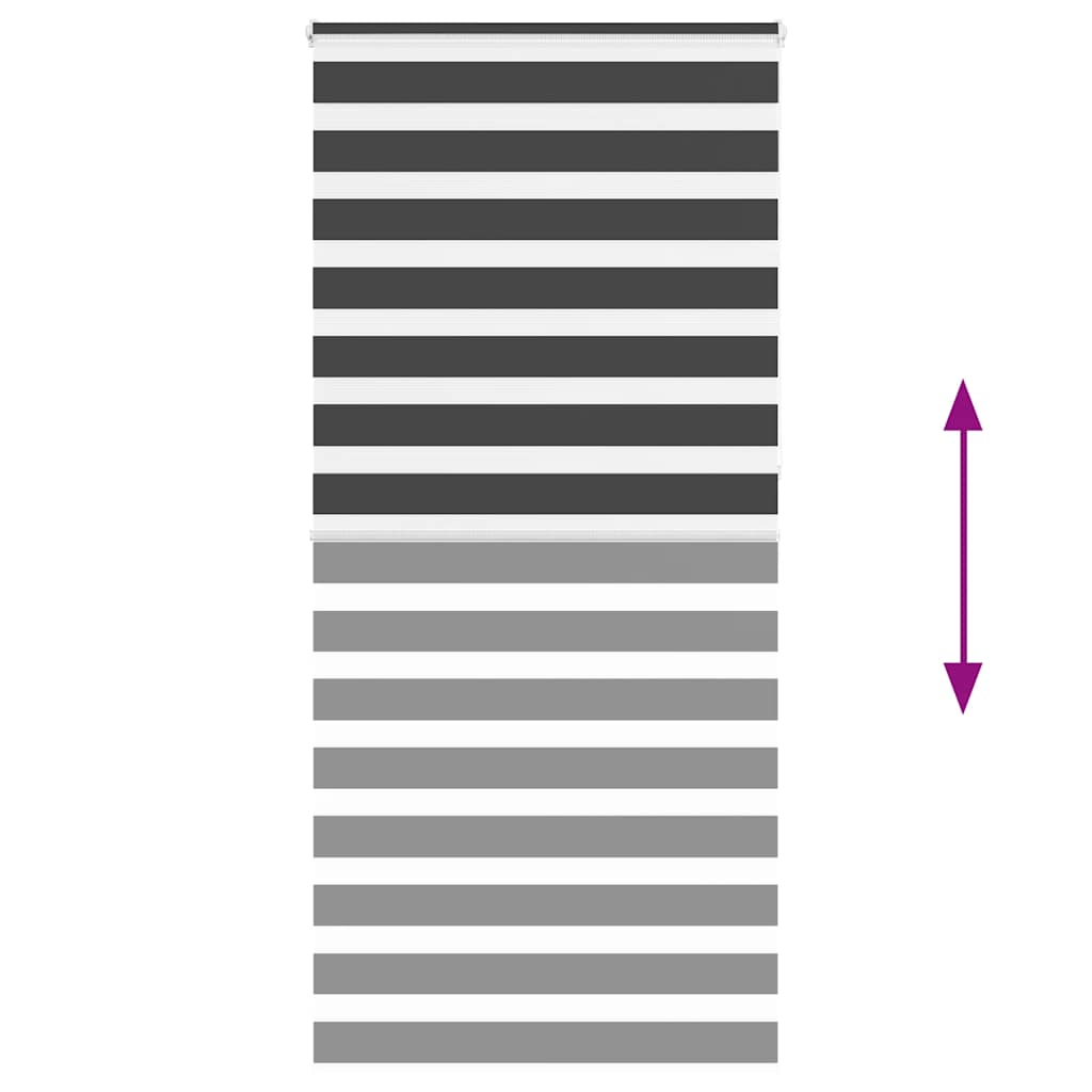 zebrafüggönnyel fekete szövetszélesség 90,9 cm poliészter
