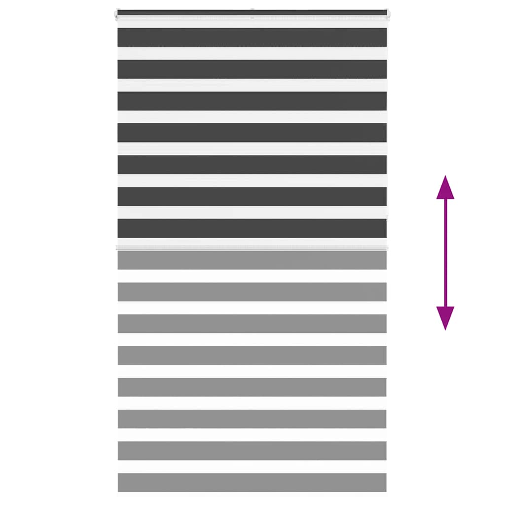 zebrafüggönnyel fekete szövetszélesség 130,9 cm poliészter