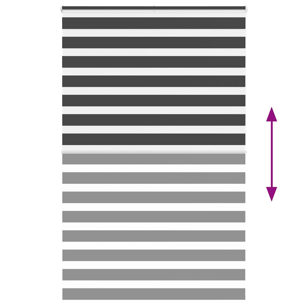 zebrafüggönnyel fekete szövetszélesség 135,9 cm poliészter