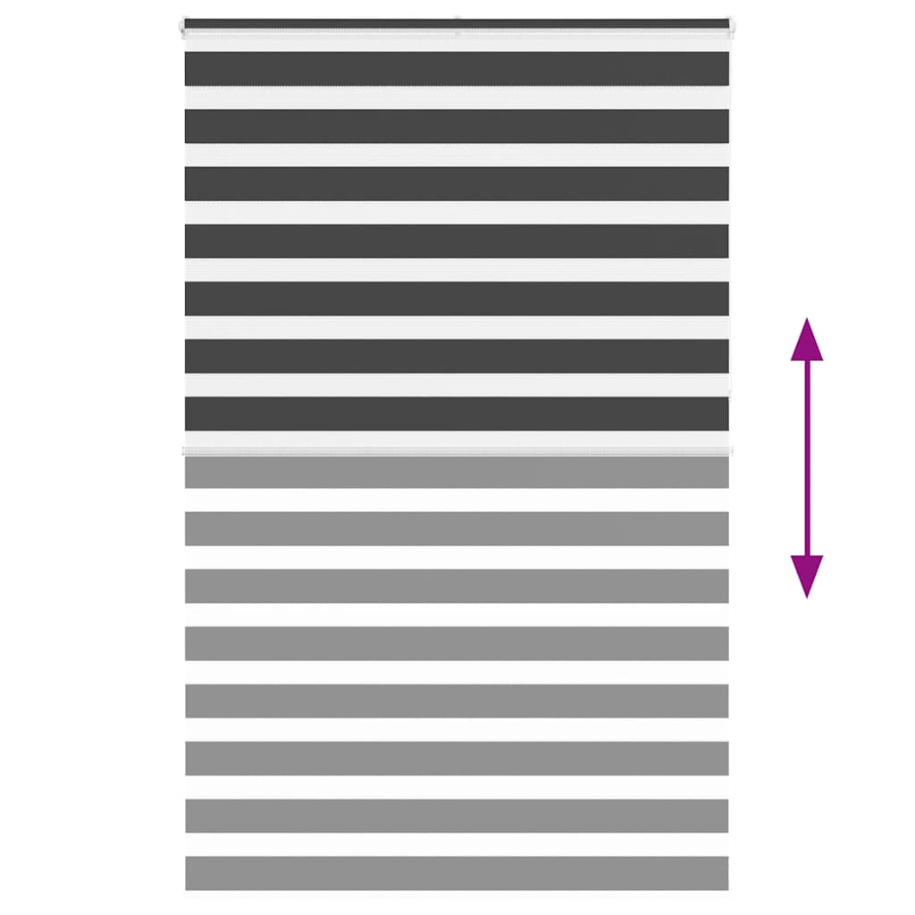 zebrafüggönnyel fekete szövetszélesség 140,9 cm poliészter