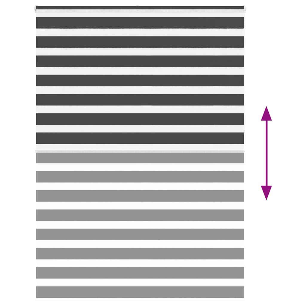 zebrafüggönnyel fekete szövetszélesség 155,9 cm poliészter