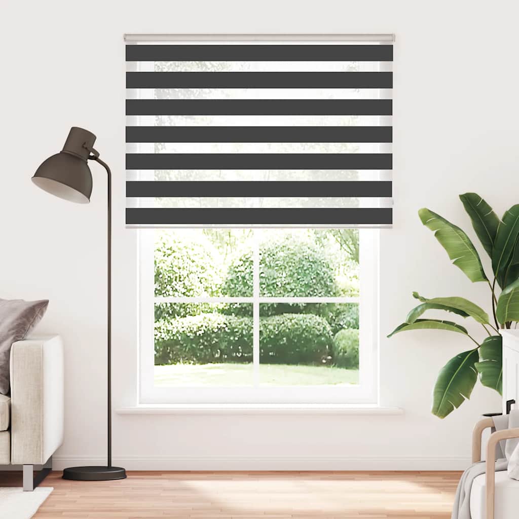 zebrafüggönnyel fekete szövetszélesség 160,9 cm poliészter