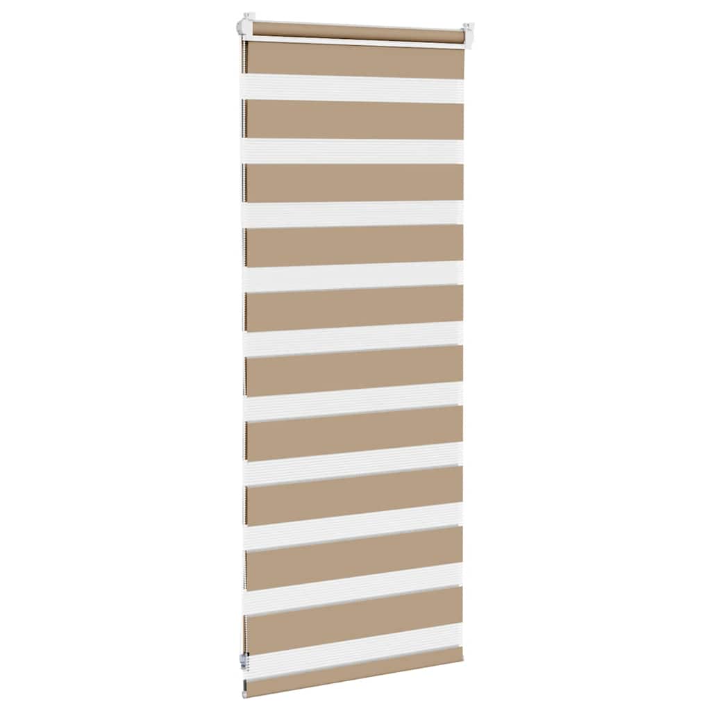 zebrafüggönnyel homokbarna szövetszélesség 60,9 cm poliészter