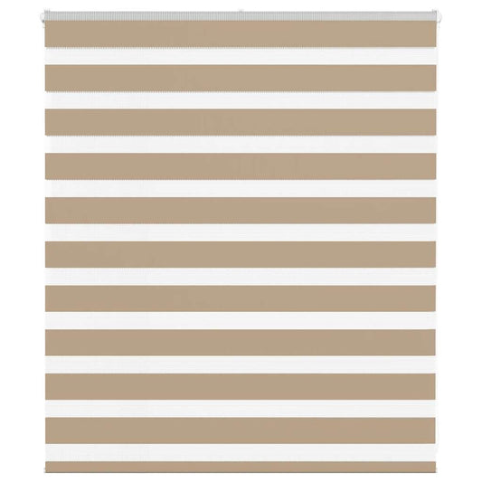 zebrafüggönnyel homokbarna szövetszélesség 120,9 cm poliészter