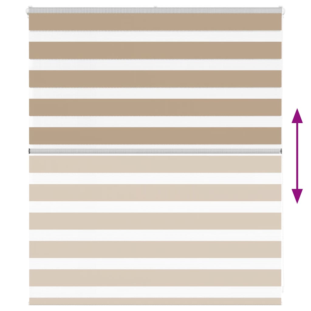 zebrafüggönnyel homokbarna szövetszélesség 120,9 cm poliészter
