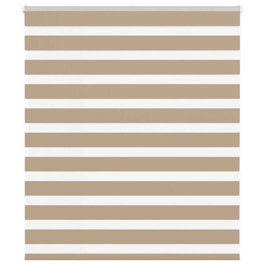 zebrafüggönnyel homokbarna szövetszélesség 130,9 cm poliészter