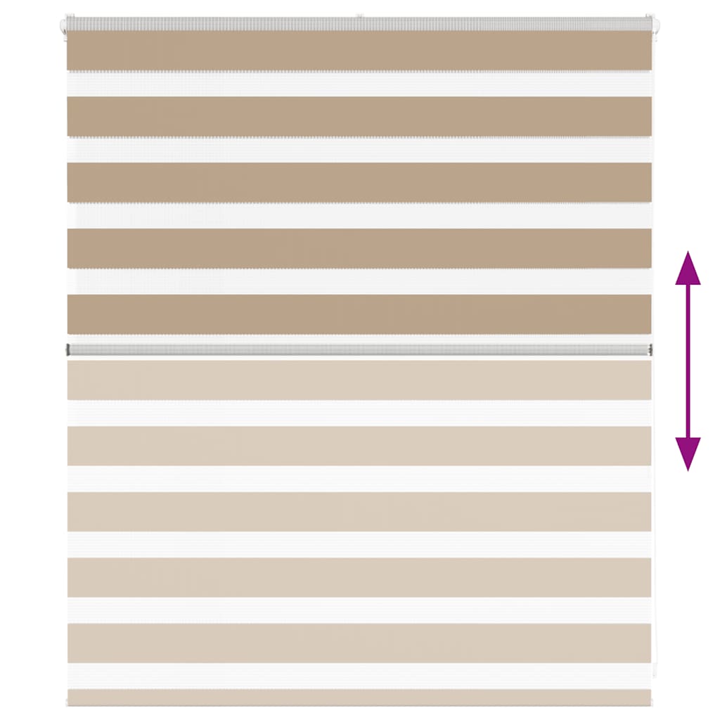 zebrafüggönnyel homokbarna szövetszélesség 130,9 cm poliészter