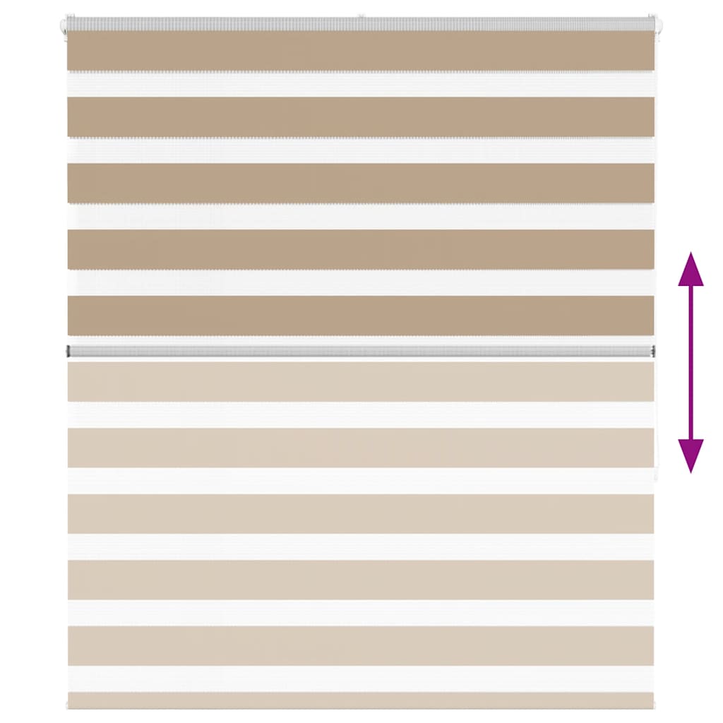 zebrafüggönnyel homokbarna szövetszélesség 115,9 cm poliészter