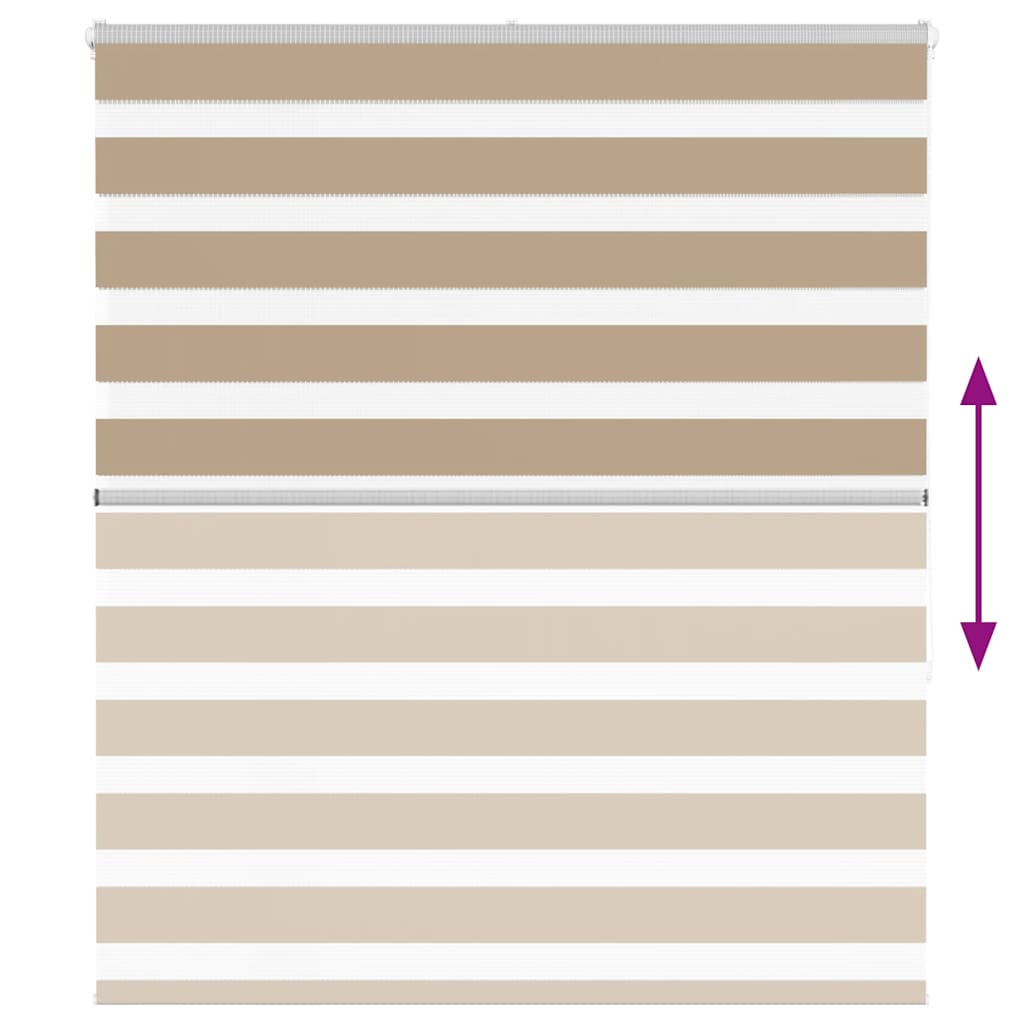 zebrafüggönnyel homokbarna szövetszélesség 125,9 cm poliészter