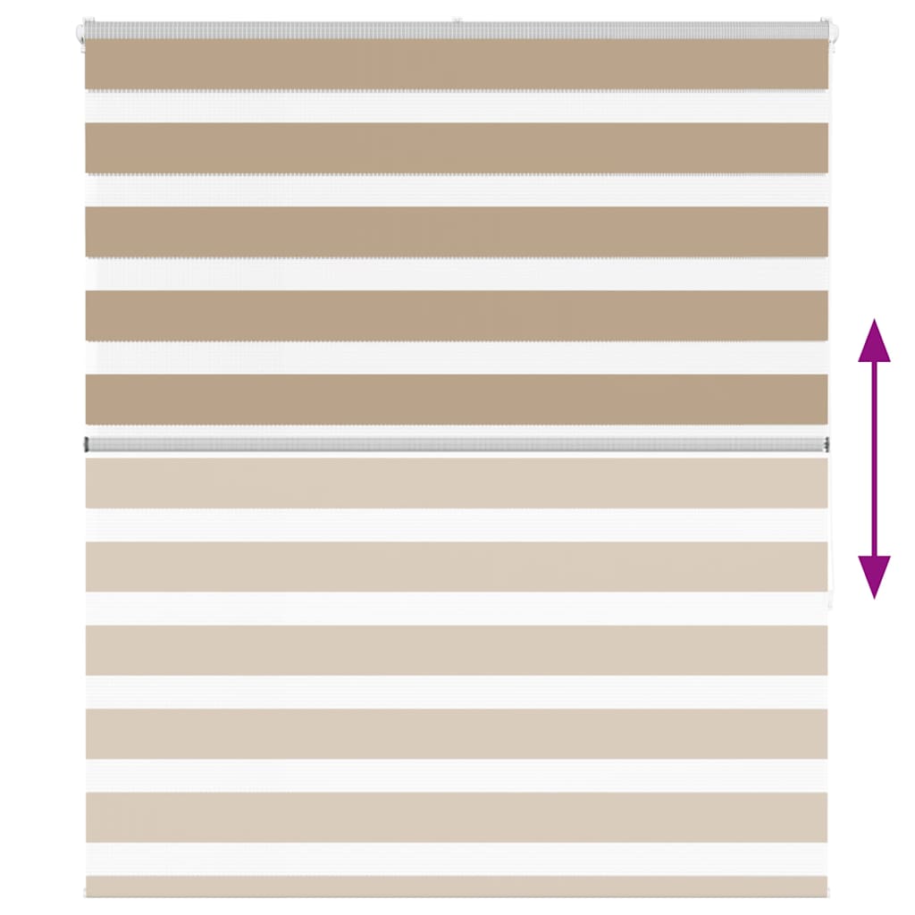 zebrafüggönnyel homokbarna szövetszélesség 130,9 cm poliészter