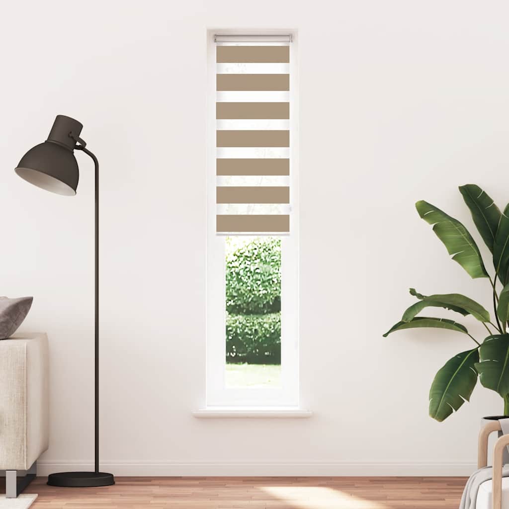 zebrafüggönnyel homokbarna szövetszélesség 40,9 cm poliészter