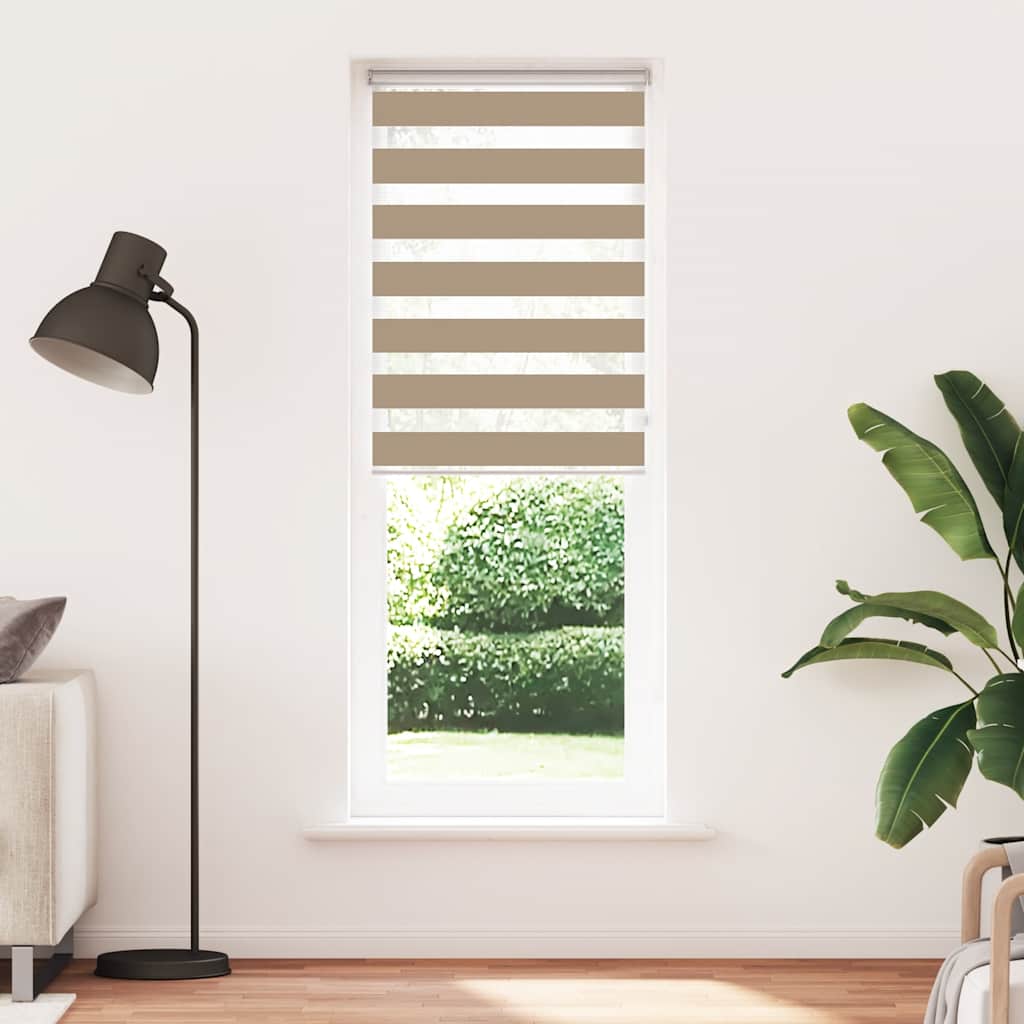 zebrafüggönnyel homokbarna szövetszélesség 75,9 cm poliészter