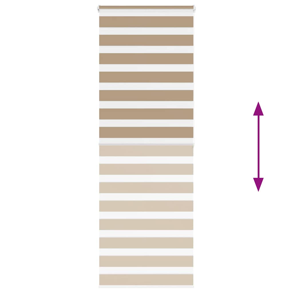 zebrafüggönnyel homokbarna szövetszélesség 80,9 cm poliészter