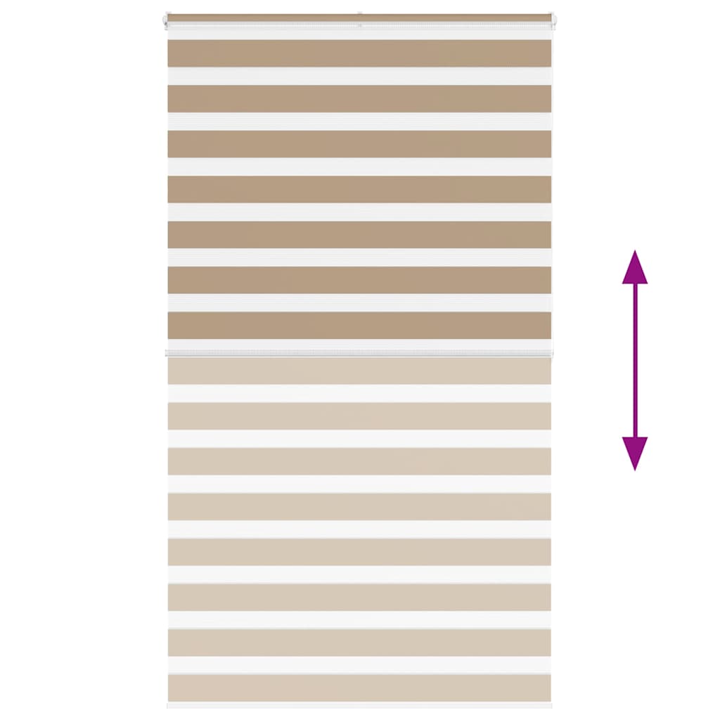 zebrafüggönnyel homokbarna szövetszélesség 115,9 cm poliészter