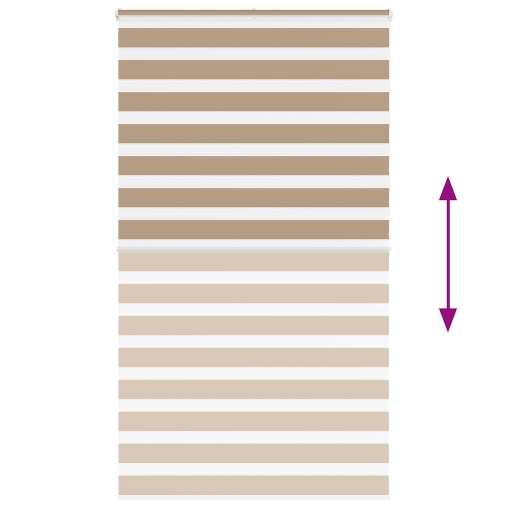 zebrafüggönnyel homokbarna szövetszélesség 120,9 cm poliészter