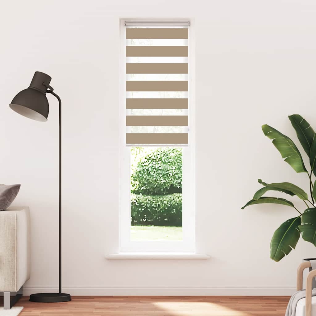 zebrafüggönnyel homokbarna szövetszélesség 60,9 cm poliészter